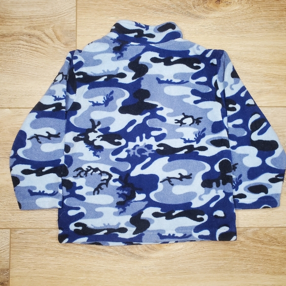 30) KID CONNECTION Blue Camo / Camouflage Pullover Jacket Sz. 3T - Picture 6 of 6